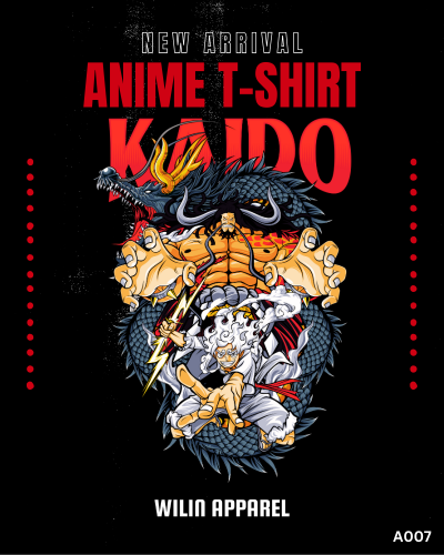 Kaos Cotton Anime One Piece Kaido